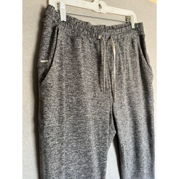 Vuori Mens XL Ponto Performance Pants Charcoal Heather Grey Joggers Athleisure - Picture 2 of 10